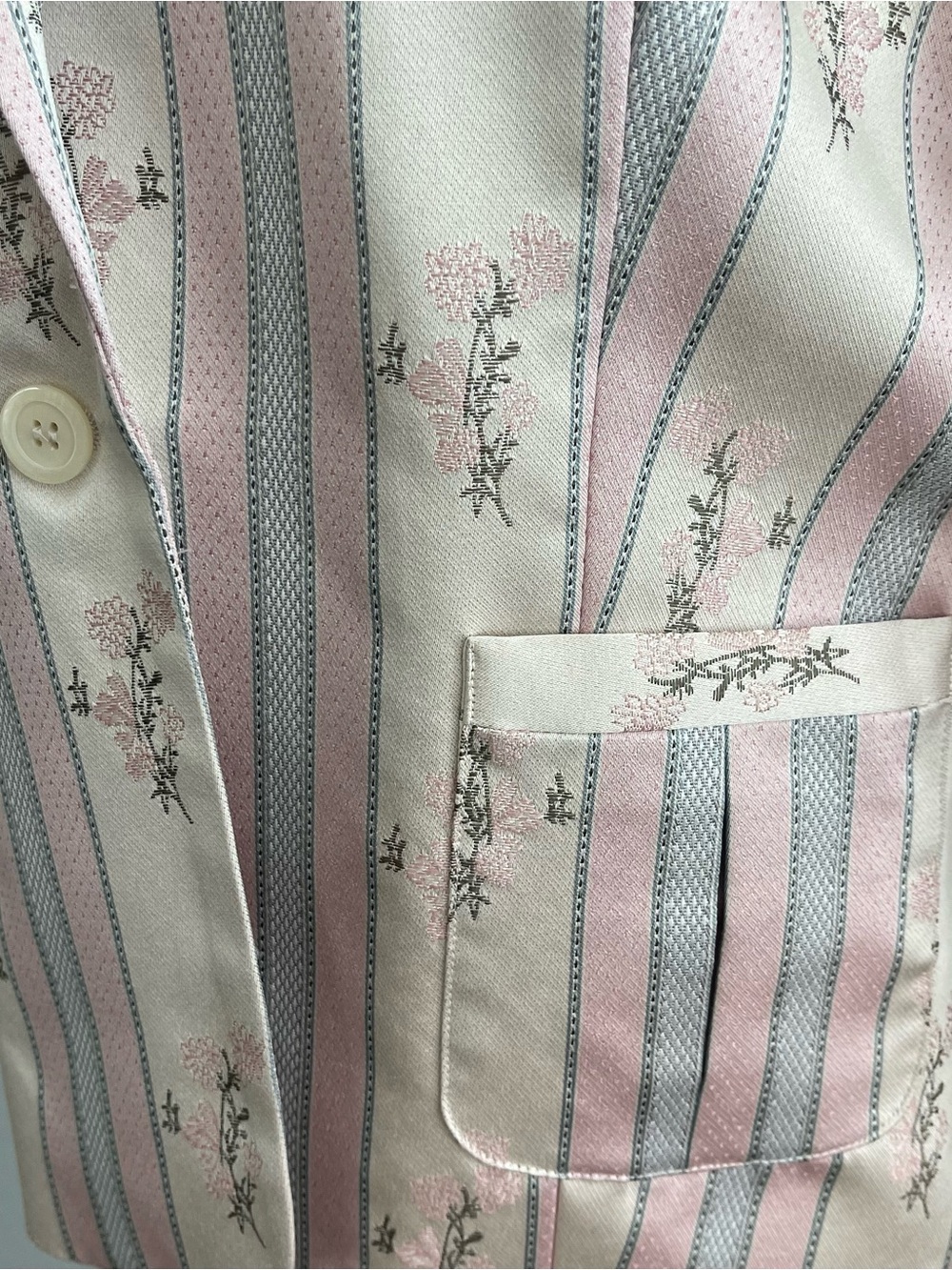 Vintage Hunt Club Pink and Cream
Floral Striped Blazer - Picture 3 of 10